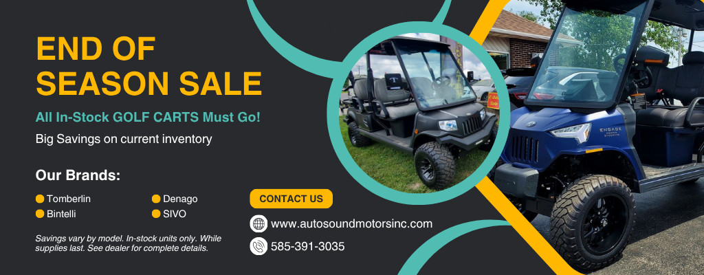 End of Season Sale on Golf Carts